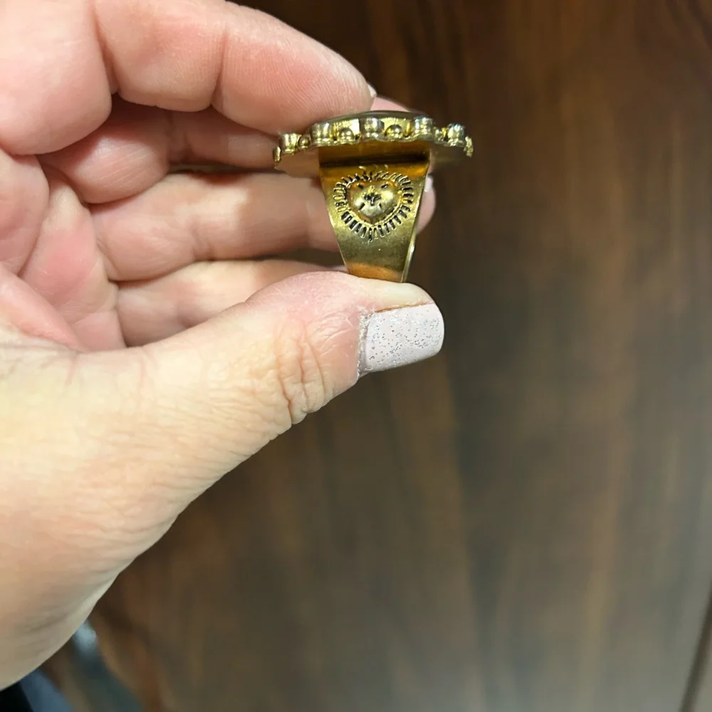 Virgin Saints & Angels Vintage San Benito Ring - Picture 4 of 9